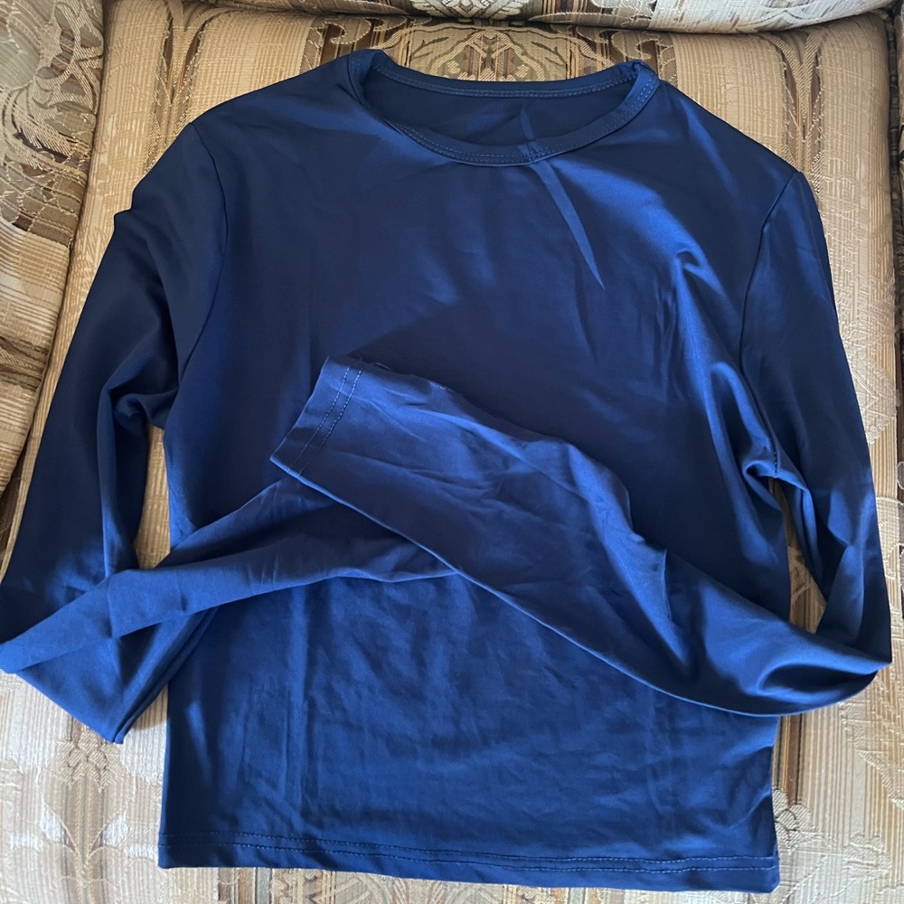Navy Blue Long Sleeve Shirt